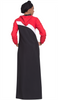 Celia Hooded Long Sport Maxi - Black/Red - ARTIZARA.COM