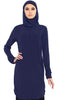 Falisha Long Modest Muslim Tunic  - Navy - ARTIZARA.COM