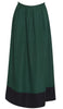 Bella Pleated Formal Long Maxi Skirt - Green - ARTIZARA.COM