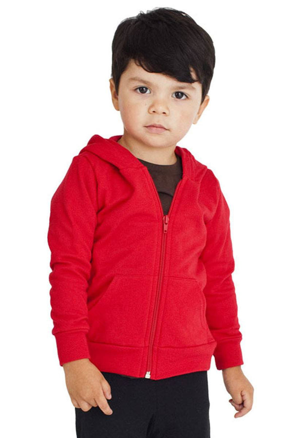 Kid's Script Designer Islamic Zip Hoodie-USA KIDS 2 YEARS (24 in./61 cm.)Garment Chest-Charcoal