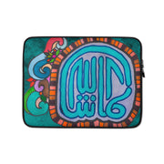 Mashallah (Praise) Floral Arabic Calligraphy Laptop Case