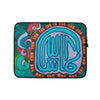 Mashallah (Praise) Floral Arabic Calligraphy Laptop Case