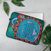 Mashallah (Praise) Floral Arabic Calligraphy Laptop Case