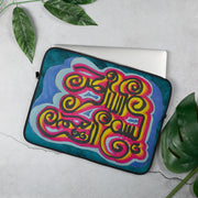 Bismillah (Début béni) Calligraphie arabe Étui pour ordinateur portable