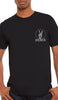 Mens Peace V Sign Short Sleeve Designer Tee - Black - ARTIZARA.COM