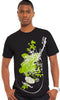 "Music of the Heart" Mens Short Sleeve Designer Tee - Black - ARTIZARA.COM