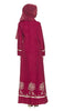 Noor Long Sleeve Modest Muslim Formal Evening Dress - Maroon Red - ARTIZARA.COM
