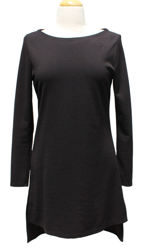Zeela Stylish Everyday Long Tunic - Black - ARTIZARA.COM