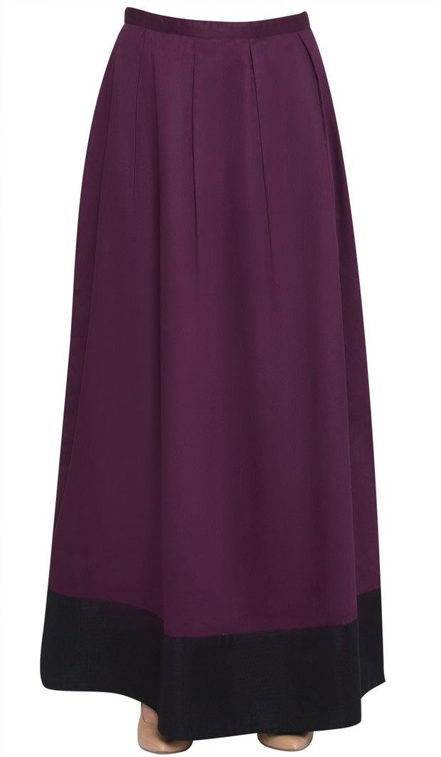 Bella Formal Silky Long Maxi Skirt - Purple - ARTIZARA.COM