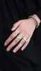 Sterling Silver Alhamdulillah Adjustable Band Ring - Silver