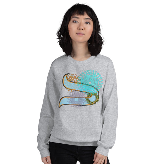 Pullover Sweatshirt with Arabic Initial - 'Dāl' (د)