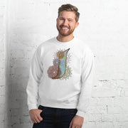 Pullover Sweatshirt with Arabic Initial - 'Alif' (ا)