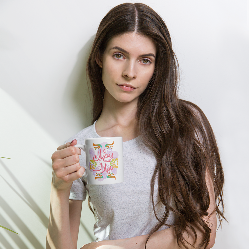Tasse Ramadan Kareem - Rouge Floral 