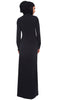 Wow Long Sleeve Modest Muslim Formal Abaya Dress - Black - ARTIZARA.COM